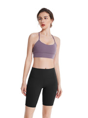 High Waist Yoga Shorts with Pocket for Women