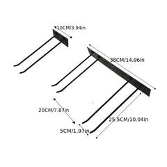 4pcs Metal Wall Hook Rack Storage Garage Garden Tool Heavy Duty Hanging Hold