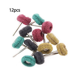 48pcs Mini Buffing Wheel Scouring Pad for Rotary Tool Grit 120 180 320 400