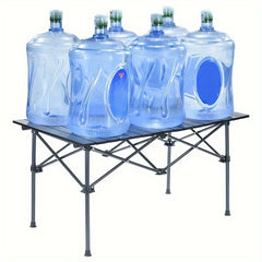 Portable Foldable Wood Grain Aluminum Table for Picnic BBQ Camping