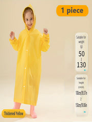 Kids Thick Hooded Raincoat For Hiking - Outdoor Gift