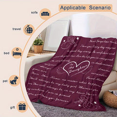 To My Daughter Throw Blanket - Birthday & Christmas Gift