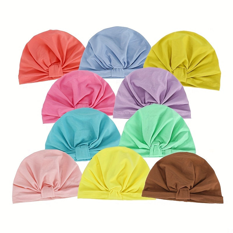 Baby Hat Spring Summer High Elasticity Breathable Multicolor Turban Hat
