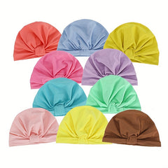 Baby Hat Spring Summer High Elasticity Breathable Multicolor Turban Hat