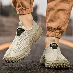 Men's Breathable Mesh Slip On Loafer Shoes Lightweight Anti skid Walking Shoes