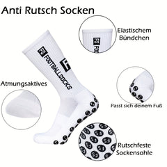 6 pairs Non slip Football Socks With Grip Pads Breathable
