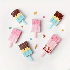10pcs Colorful Ice Cream Candy Boxes For Party