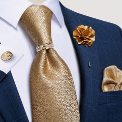 Men's Purple Paisley Silk Tie Set Business Formal Wedding Gift