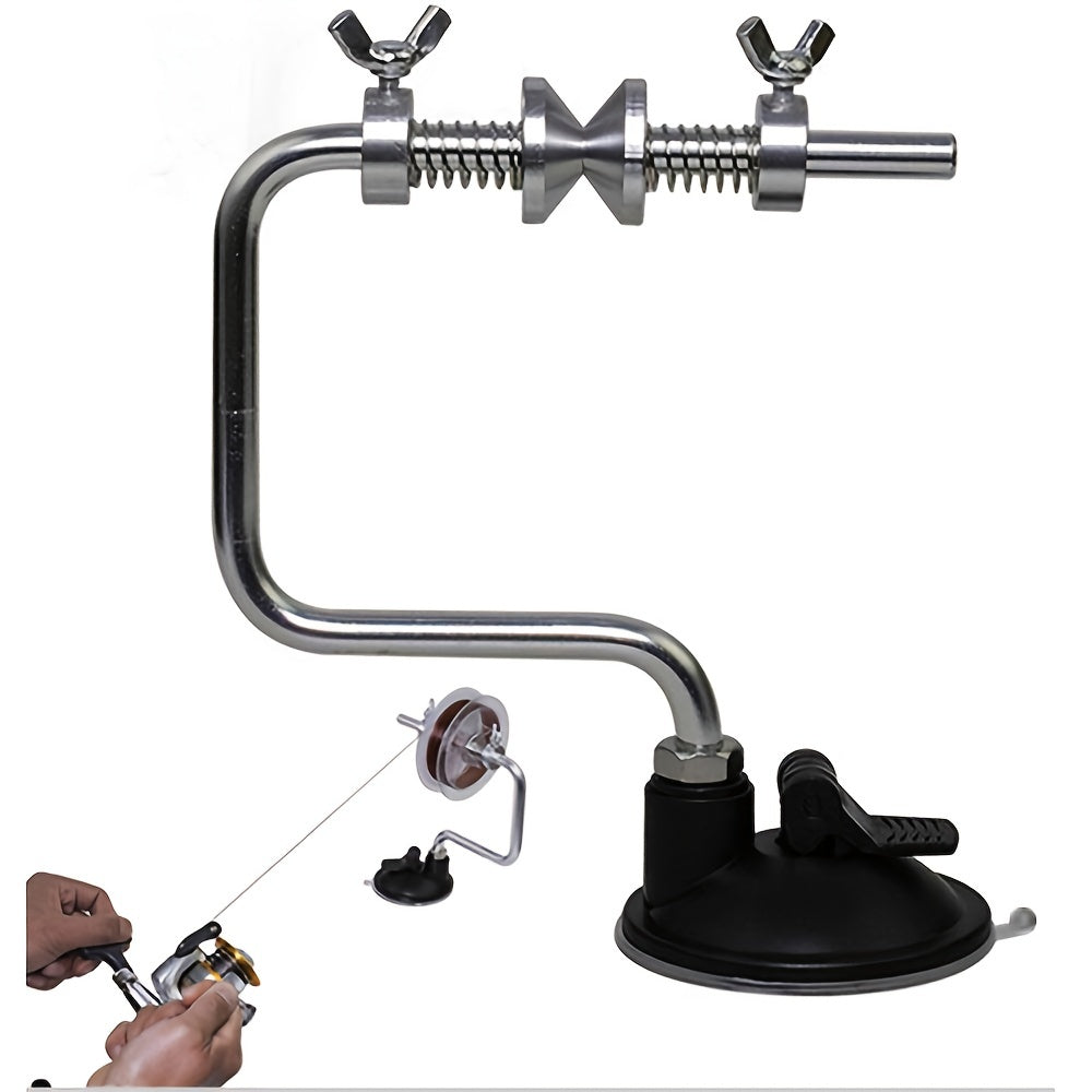 Portable Vacuum Spooling System for Effortless Fishing Line Winding