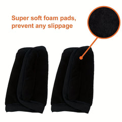 2pcs Soft Seat Belt Shoulder Pads, Comfortable & Protective Car Straps
