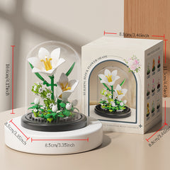 ABS Flower Arrangement Toy Lily & Pink Flower Festive Gift Idea