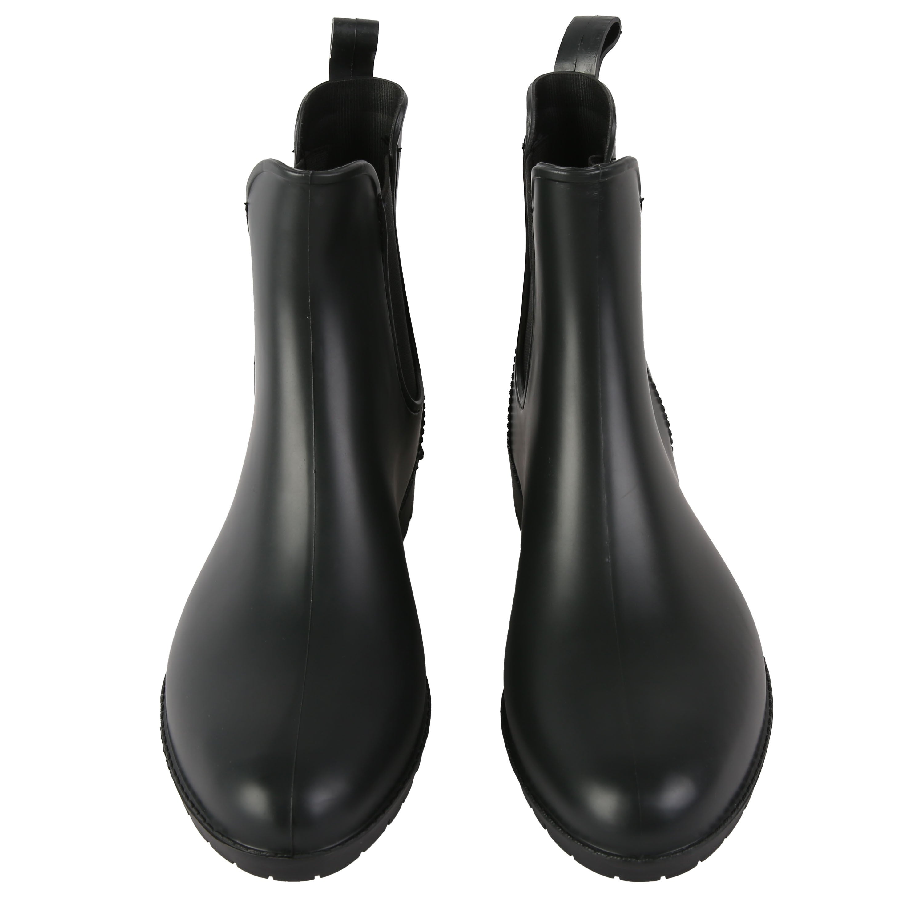 Waterproof PVC Lightweight Flat Rain Boots Elastic Non Slip Chelsea Boots