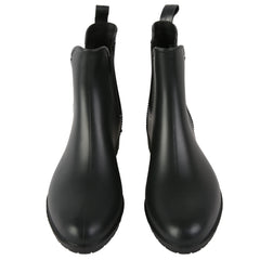 Waterproof PVC Lightweight Flat Rain Boots Elastic Non Slip Chelsea Boots