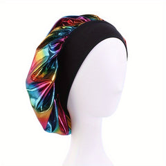 Laser Elastic Hair Bonnet Candy Y2K Sleeping Night Cap