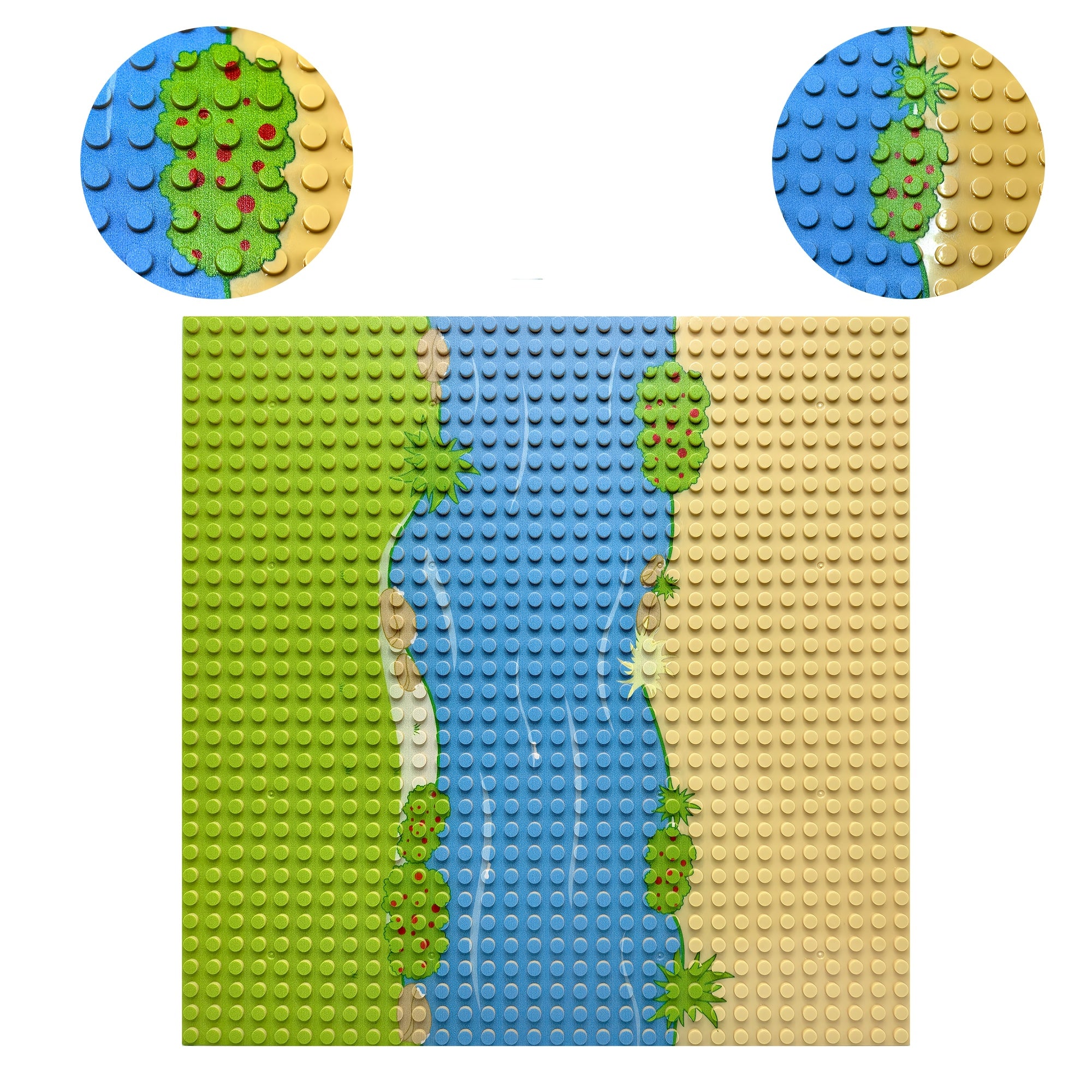 32x32 Grid Base Plate for Building Blocks - Compatible with Major Brands