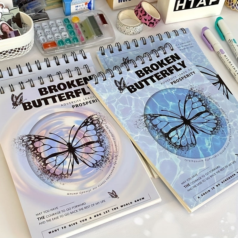 Coil Butterfly A5 Notebook Durable Student Diary Book