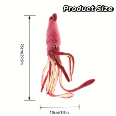 Realistic Giant Squid Plush Toy Soft Polyester Stuffed Doll Kids Gift