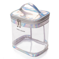 Transparent Waterproof Cosmetic Wash Bag Foldable Large Capacity Wash Bag