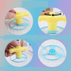 10pcs Colorful Saucer Toys for Kids with Sprinkler and Spinners