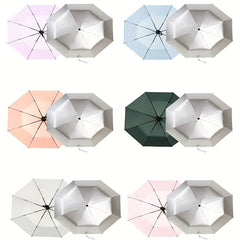 Automatic Titanium Sun Umbrella UPF50 Windproof Waterproof