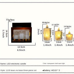 24pcs LED Tea Lights Candles Pumpkin Lights Wedding Christmas Decorations
