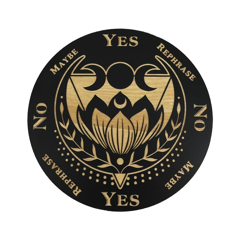 Wooden Witch Pendulum Board Crystal Dowsing Pendulum