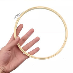 5pcs Bamboo Embroidery Hoops 12.7-25.4cm for Cross Stitch