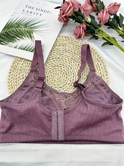 Wireless Lace Bra Full Coverage Comfortable Breathable Women's Lingerie