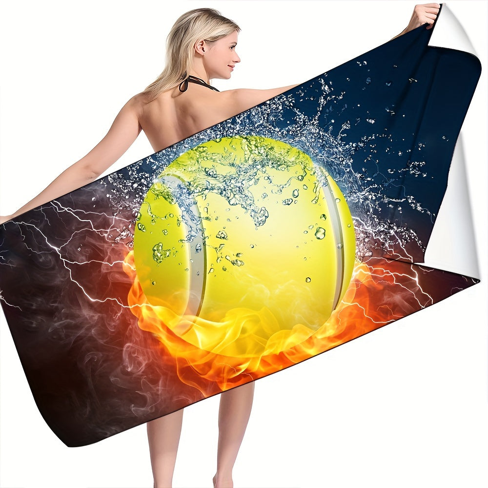 Quick Drying Beach Towel for Tennis, Soccer, Beach, Swimming Pool - Big Blanket