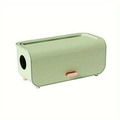 Plastic CableBox Power Cord Organizer Flip Wire Cable Cord Storage Box