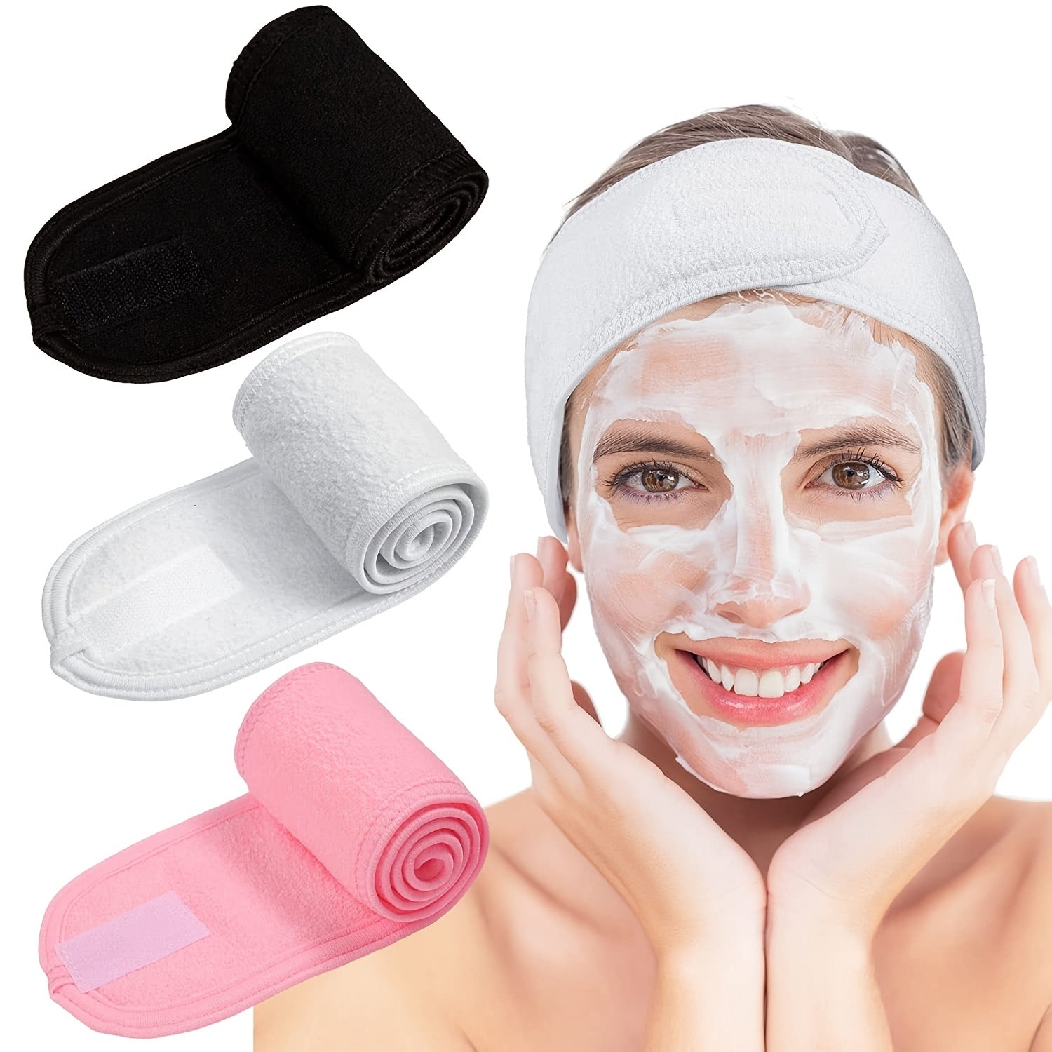 Coral Fleece Hair Band Soft Towel Head Band for Face Washing Shower Sports Yoga