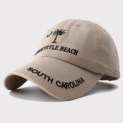Coconut Tree Embroidery Baseball Cap Lightweight Coton Sports Hats