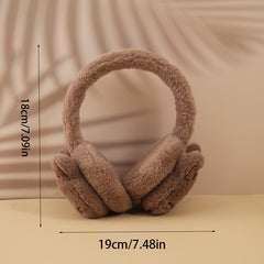 Cartoon Cat Plush Earmuffs Winter Ear Warmers Hand Washable