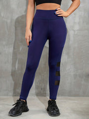 Women's Mesh Stitching Yoga Pants High Waist Butt Lifting Leggings