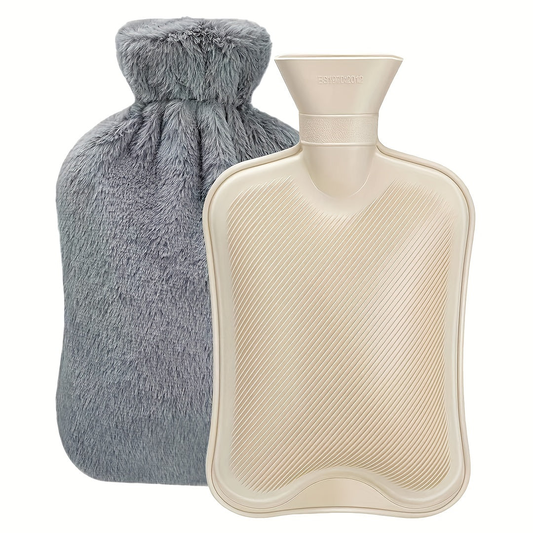 2L Rubber Hot Water Bottle Soft Cover Hot Water Bag Hot Cold Pack
