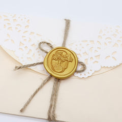 200pcs Golden Sealing Wax Beads for Wax Seal Stamp Cards Envelopes