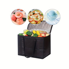 Foldable Reusable Insulated Grocery Tote Bag with Aluminum Foil