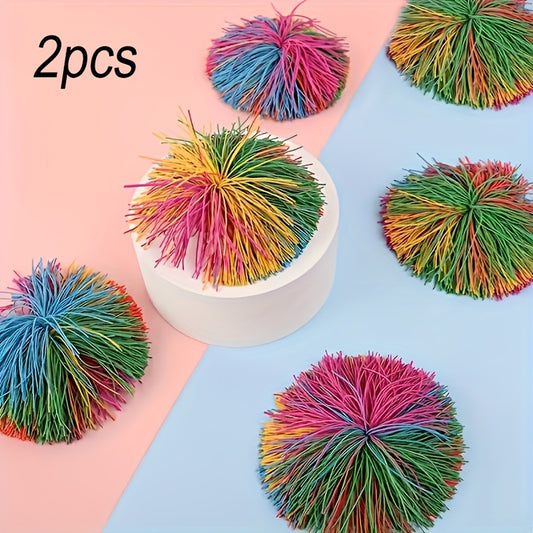 Colorful Sensory Play Balls Soft Stretchy & Rainbow Colored Toys