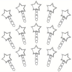 20pcs Star Keychain Swivel Clasp Hook Ring Connector DIY