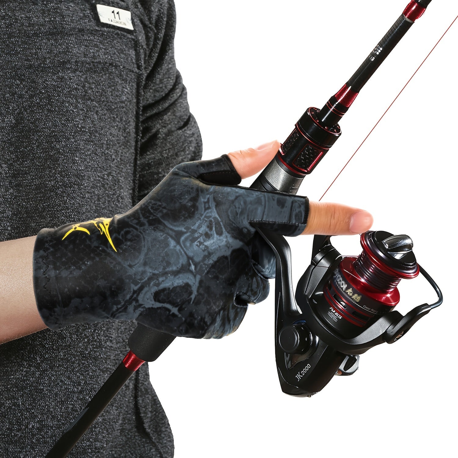 Fishing Gloves UPF50 UV Protection Gloves Men Women for Outdoor Activities