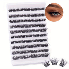 100pcs Segmented False Eyelashes 13 16mm Mixed Thick Curling Lashes