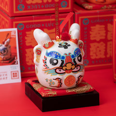 Ceramic Piggy Bank Dragon Year Savings Jar Room Decor