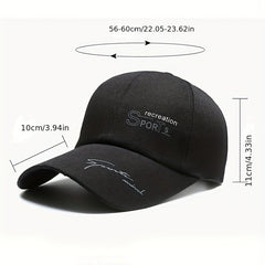 Canvas Extended Brim Baseball Cap Men's Women's Sunblock Hat