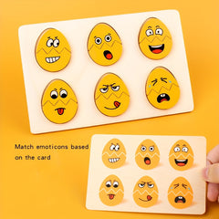 12pcs Expression Matching Toys Montessori Cognitive Teaching Aids