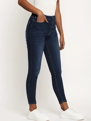 Navy Slim Fit High Stretch Skinny Jeans Women's Denim Jeans