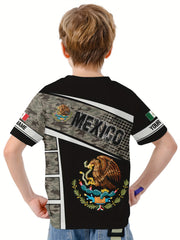 MEXICO 3D Print Boys' Summer Sports T-shirt