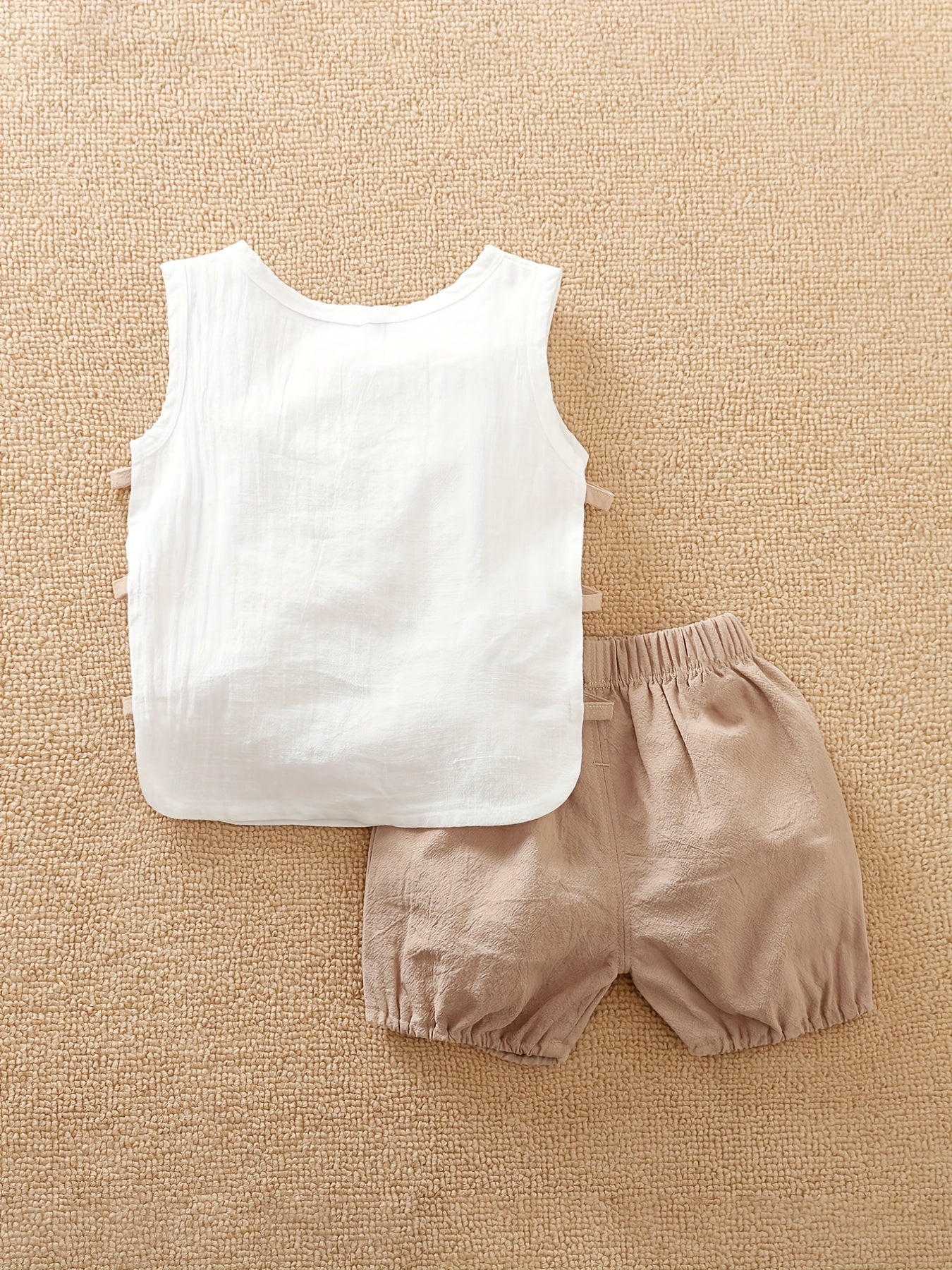 2pcs Baby Boys Tank Top & Shorts Set for Summer