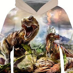 Boy's Dinosaur Graphic Hoodie Casual 3D Print Sweatshirt