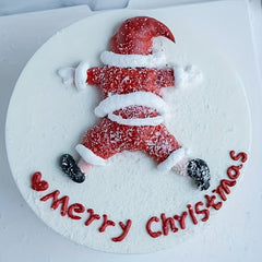 Funny Half Section Chimney Santa Claus Cake