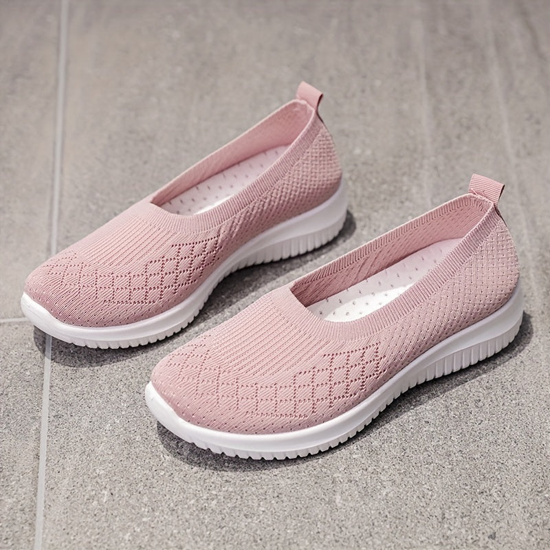 Women's Breathable Slip On Flat Soft sole Shoes Lightweight & Comfy Shoes